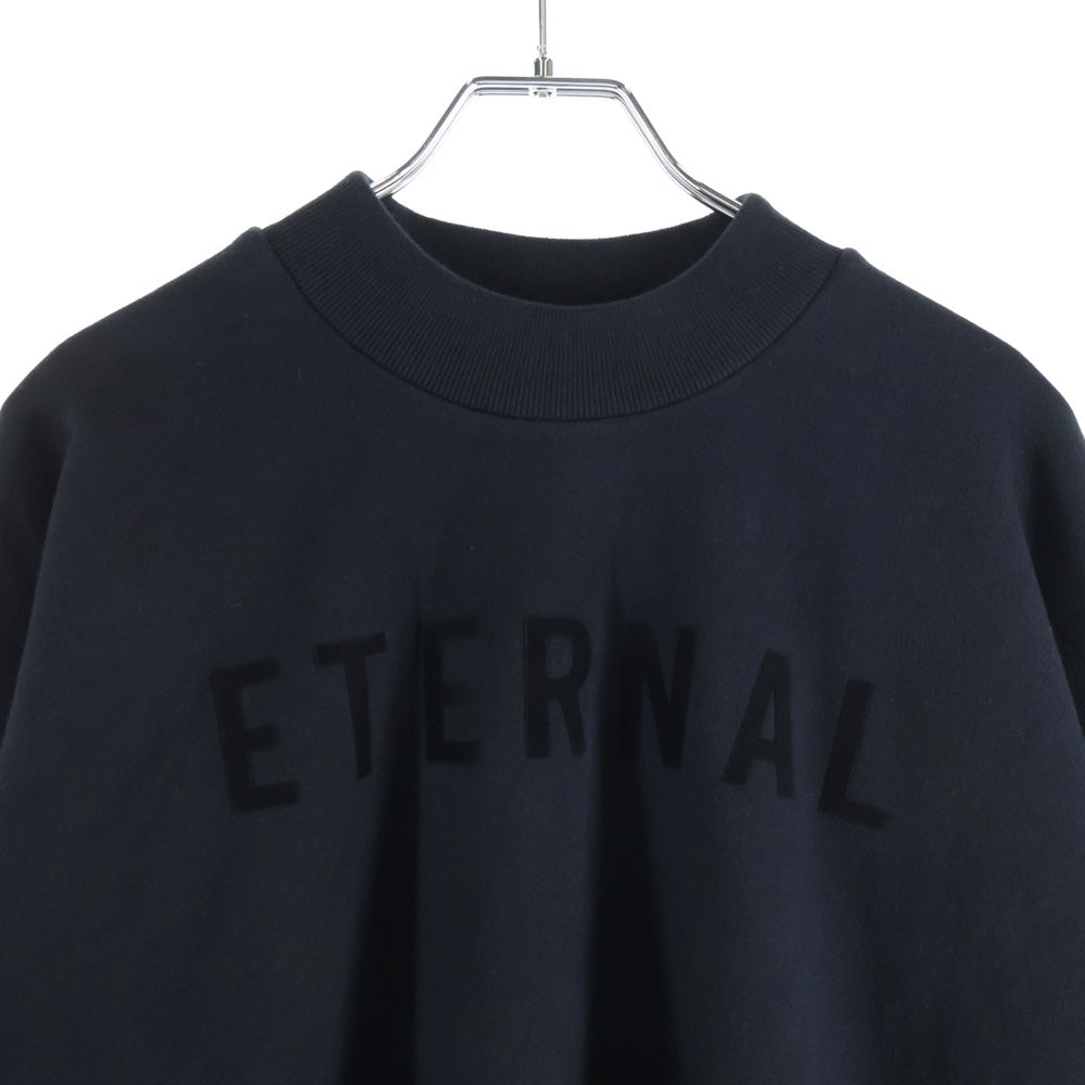 FEAR OF GOD(フィアオブゴッド) 22AW THE ETERNAL COLLECTION ETERNAL FLEECE エターナル フリース フロントラバーロゴプリント クルーネック スウェット プルオーバートレーナー