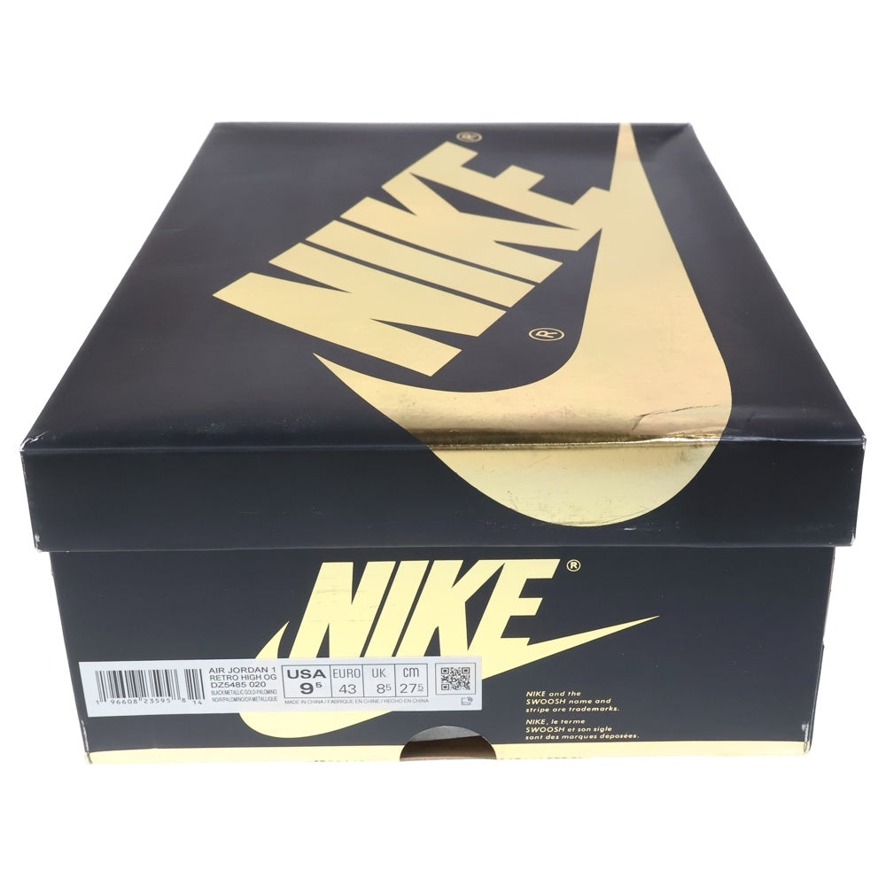 NIKE(ナイキ) AIR JORDAN 1 RETRO HIGH OG PALOMINO エアジョーダン1 レトロ パロミノ ハイカットスニーカー ブラウン/ブラック US9.5/27.5cm DZ5485-020