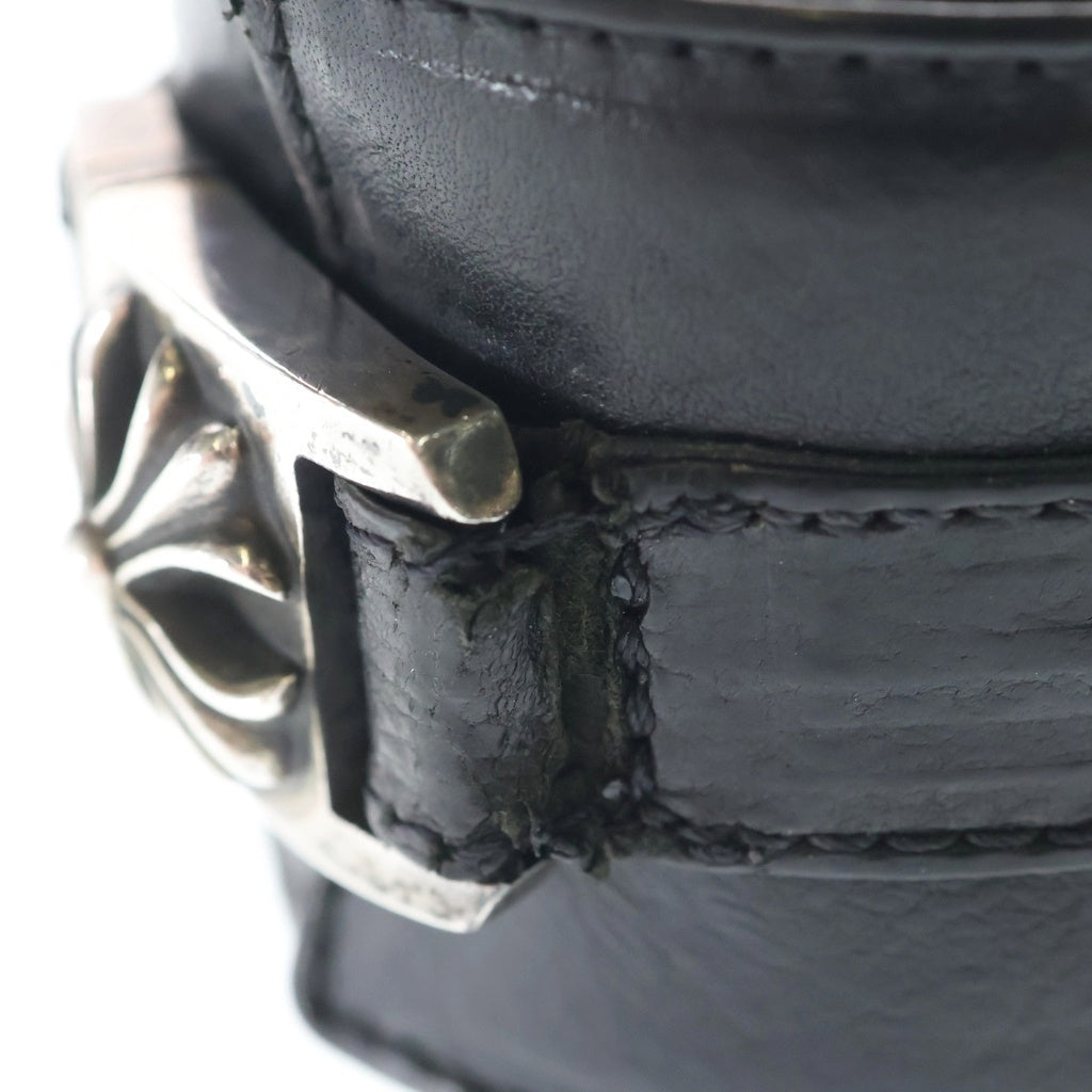 CHROME HEARTS(クロムハーツ) HARNESS CLASP ワイドハーネスクラスプ レザーブレスレット