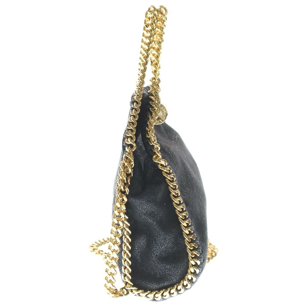 STELLA McCARTNEY(ステラマッカートニー) ファラベラ タイニー トートバッグ 2WAY ハンドバッグ ショルダーバッグ ブラック ゴールド金具 391698 W9355