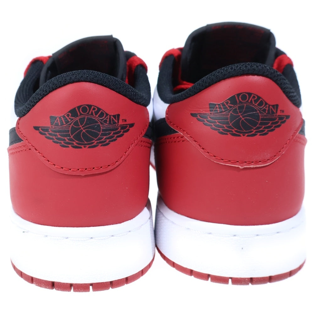 NIKE(ナイキ) GS AIR JORDAN 1 RETRO LOW OG BLACK TOE エアジョーダン1 レトロ ブラックトゥ つま黒 ローカットスニーカー レッド/ホワイト US7Y/25cm CZ0858-106