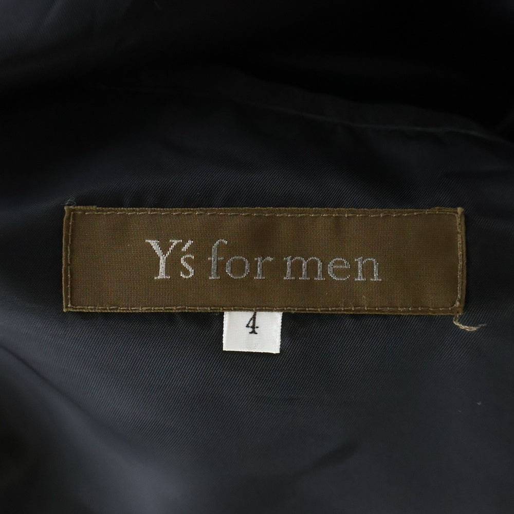 Y's for men(ワイズフォーメン) 90S ウールギャバジン マルチポケットデザイン レギュラーカラー シャツ ジャケット ブラック MV-Y02-100