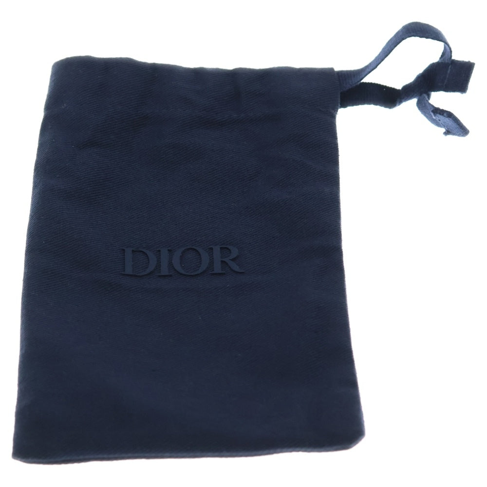 DIOR(ディオール) Bobby Air Tag オブリーク ボビー エアタグケース キーホルダー キーリング グレー/ネイビー レディース