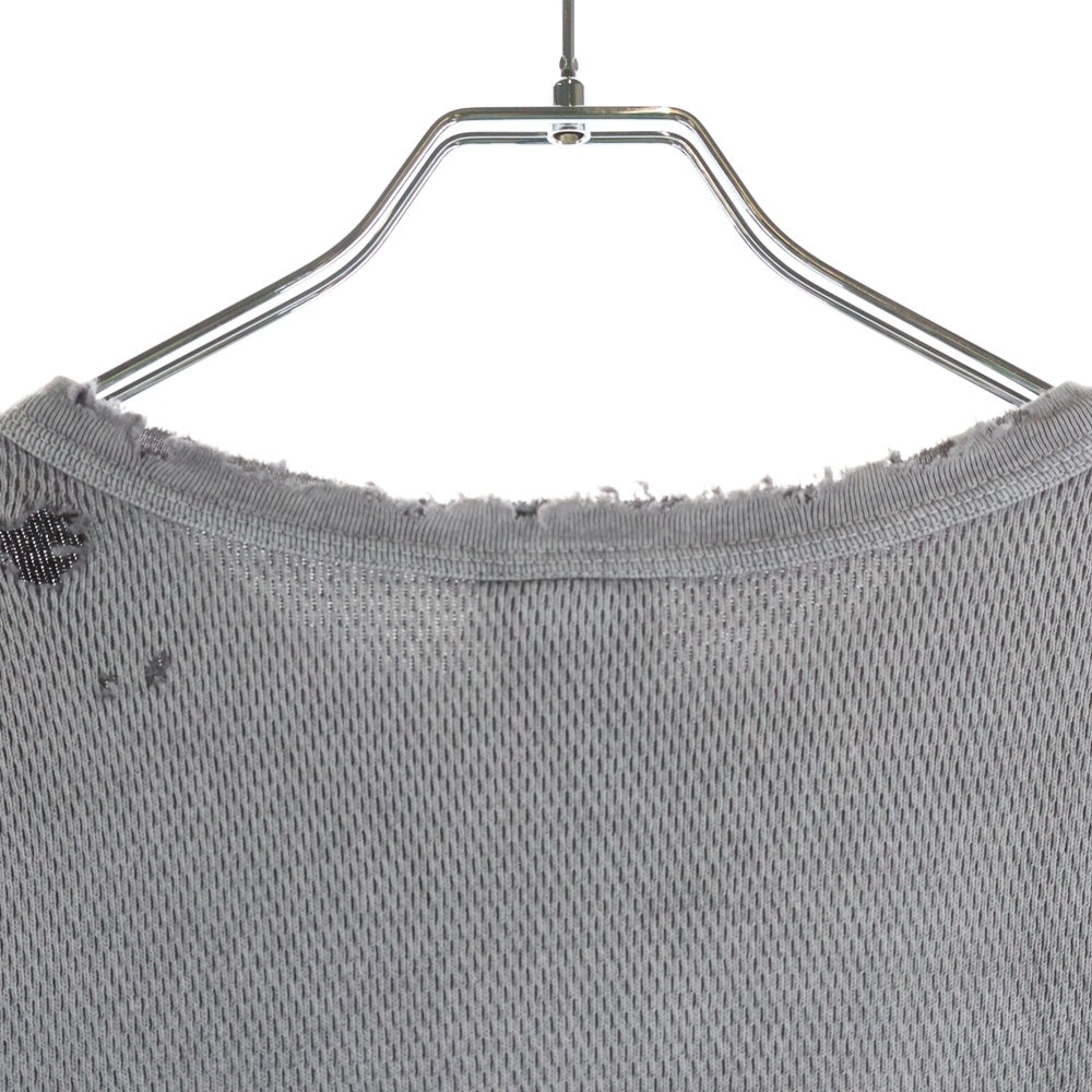 SAINT MICHAEL(セントマイケル) 26SS HONEYCOMB THARMAL SHIRT SM-MK8-0000-034 サーマルロングスリーブ 長袖Tシャツ