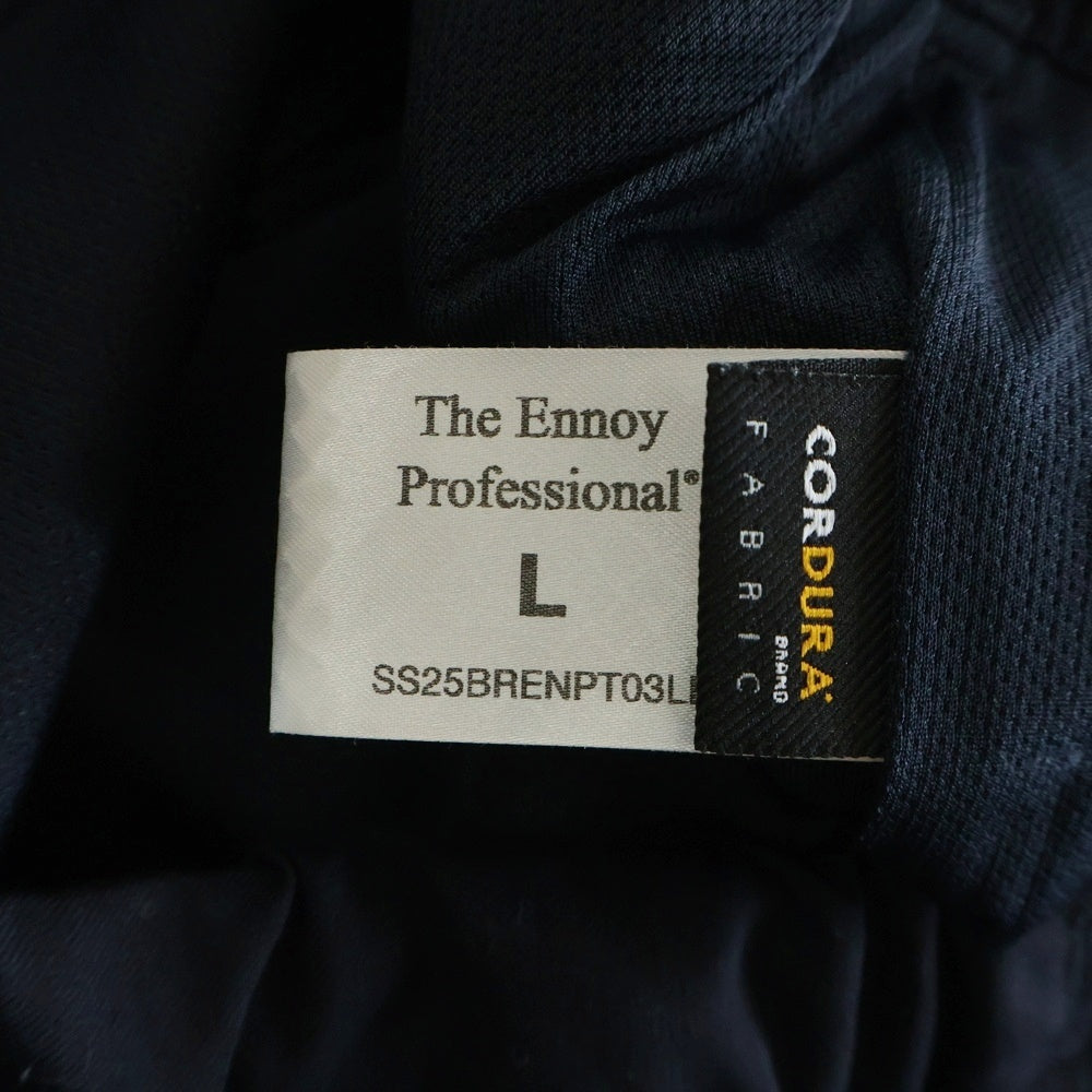The Ennoy Professional(エンノイプロフェッショナル) 25SS WOOL BLEND RIP STOP EASY PANTS ウールブレンド リップストップ イージーパンツ ネイビー SS25BRENPT03LP