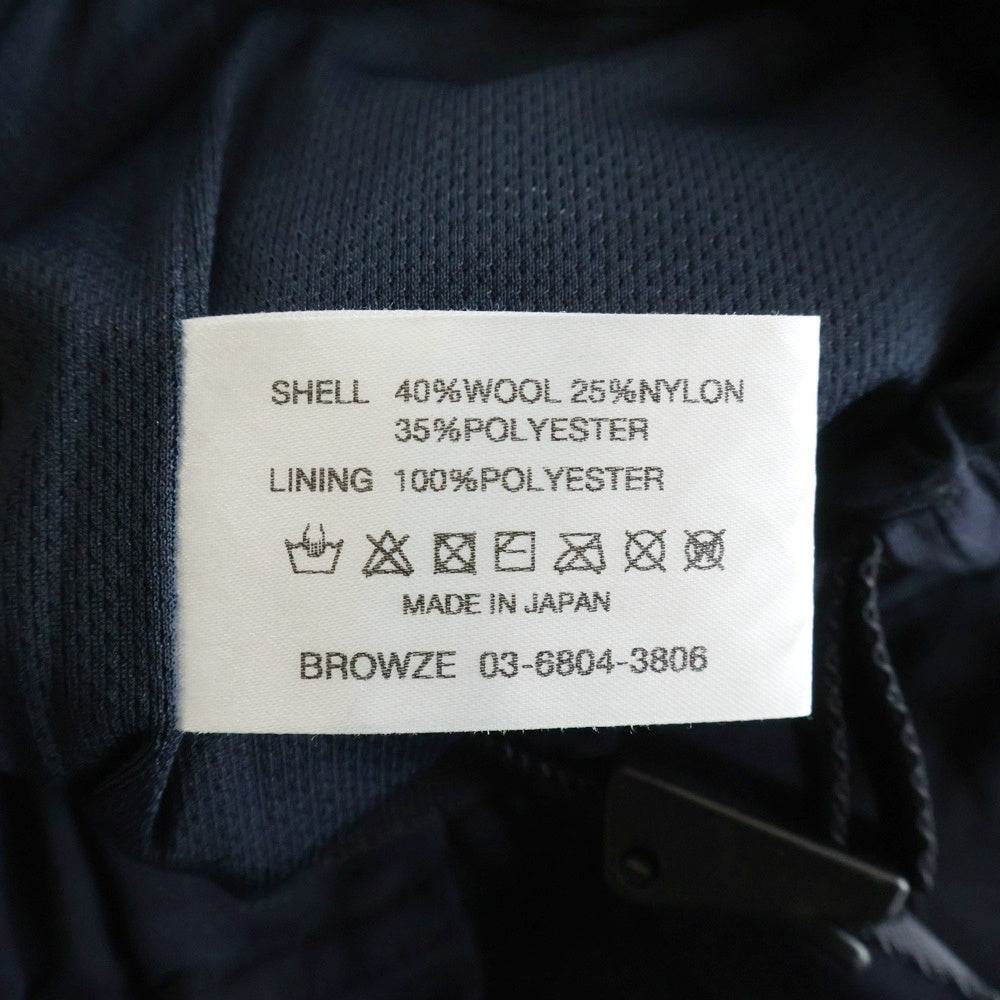The Ennoy Professional(エンノイプロフェッショナル) 25SS WOOL BLEND RIP STOP EASY PANTS ウールブレンド リップストップ イージーパンツ ネイビー SS25BRENPT03LP