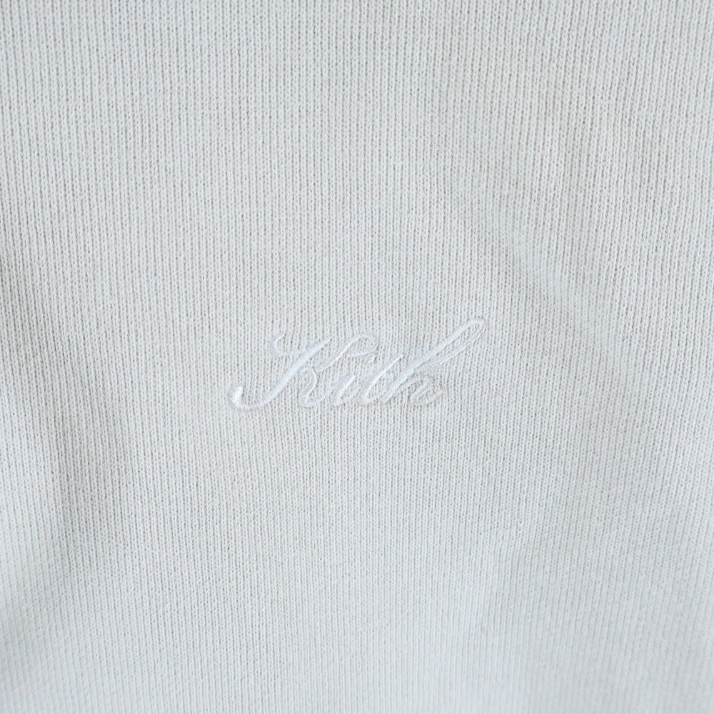 KITH(キス) ロゴエンブロイダリー プルオーバーフーディー パーカー グレー 24-070-060-0009-3-0