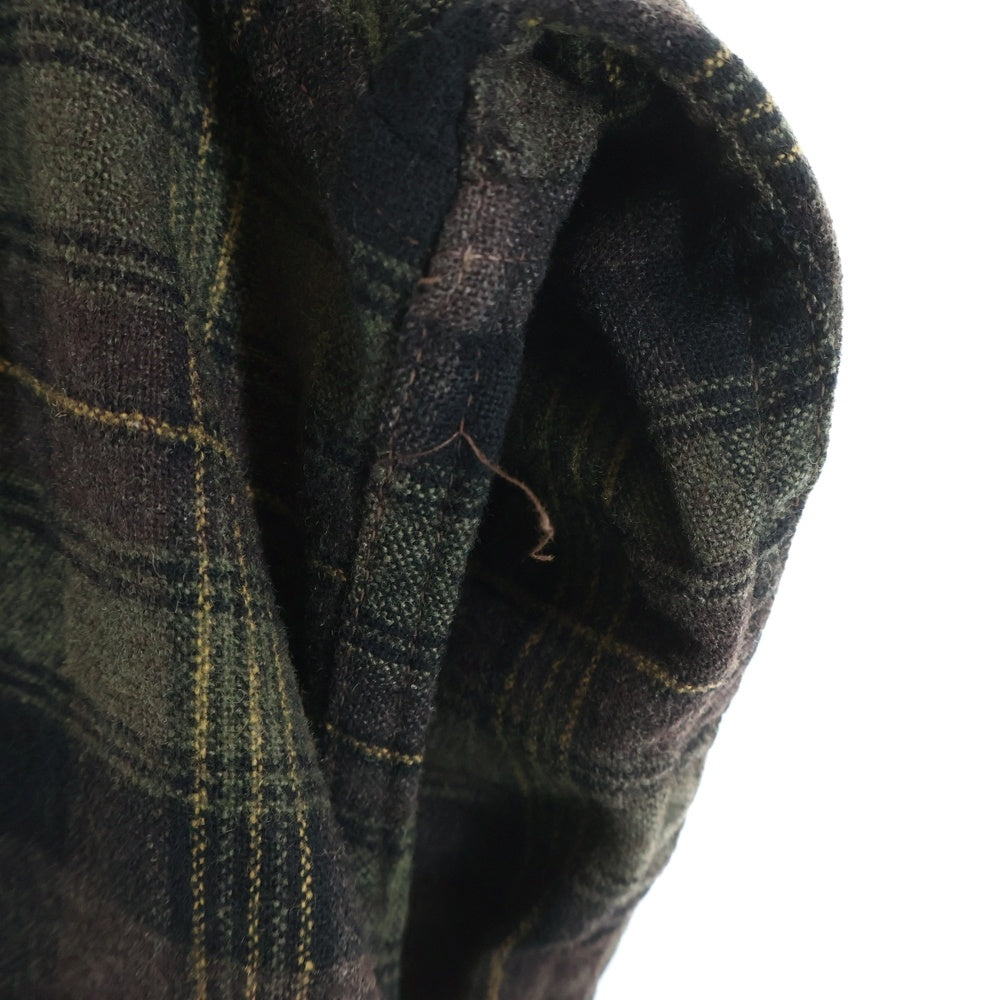 PENDLETON(ペンドルトン) 50S VINTAGE ヴィンテージ ウール チェック 長袖オープンカラーシャツ ボードシャツ ブラウン