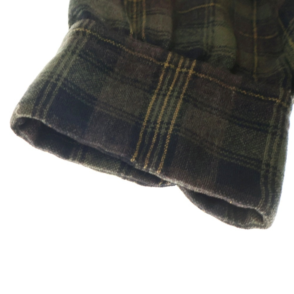 PENDLETON(ペンドルトン) 50S VINTAGE ヴィンテージ ウール チェック 長袖オープンカラーシャツ ボードシャツ ブラウン