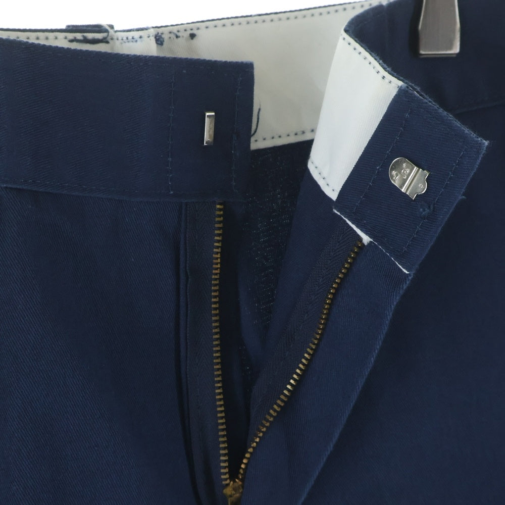 Dickies(ディッキーズ) 80-90S VINTAGE 874 ヴィンテージ USA製 チビタグ ポリコットン ジップアップ ワークパンツ ネイビー