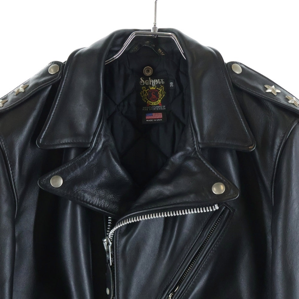 SCHOTT(ショット) 613US ツースター レザー ダブルライダースジャケット ブラック