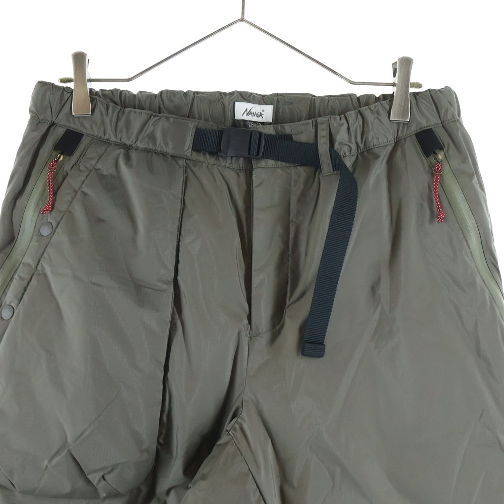 NANGA(ナンガ) AURORA TEX DOWN PANTS オーロラ テックス ナイロン ダウンパンツ カーキ