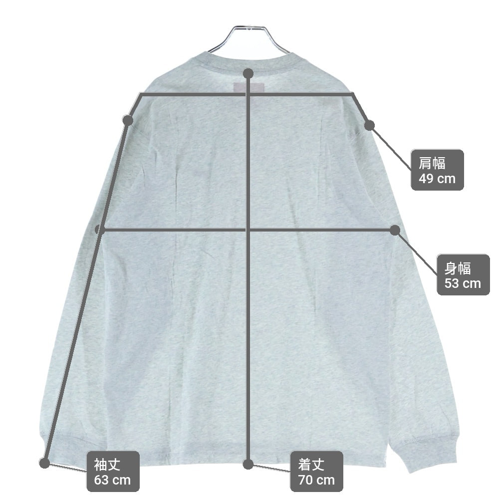 SUPREME(シュプリーム) 25AW Small Box L/S Tee スモール ボックスロゴ クルーネックプルオーバー 長袖Tシャツカットソー グレー