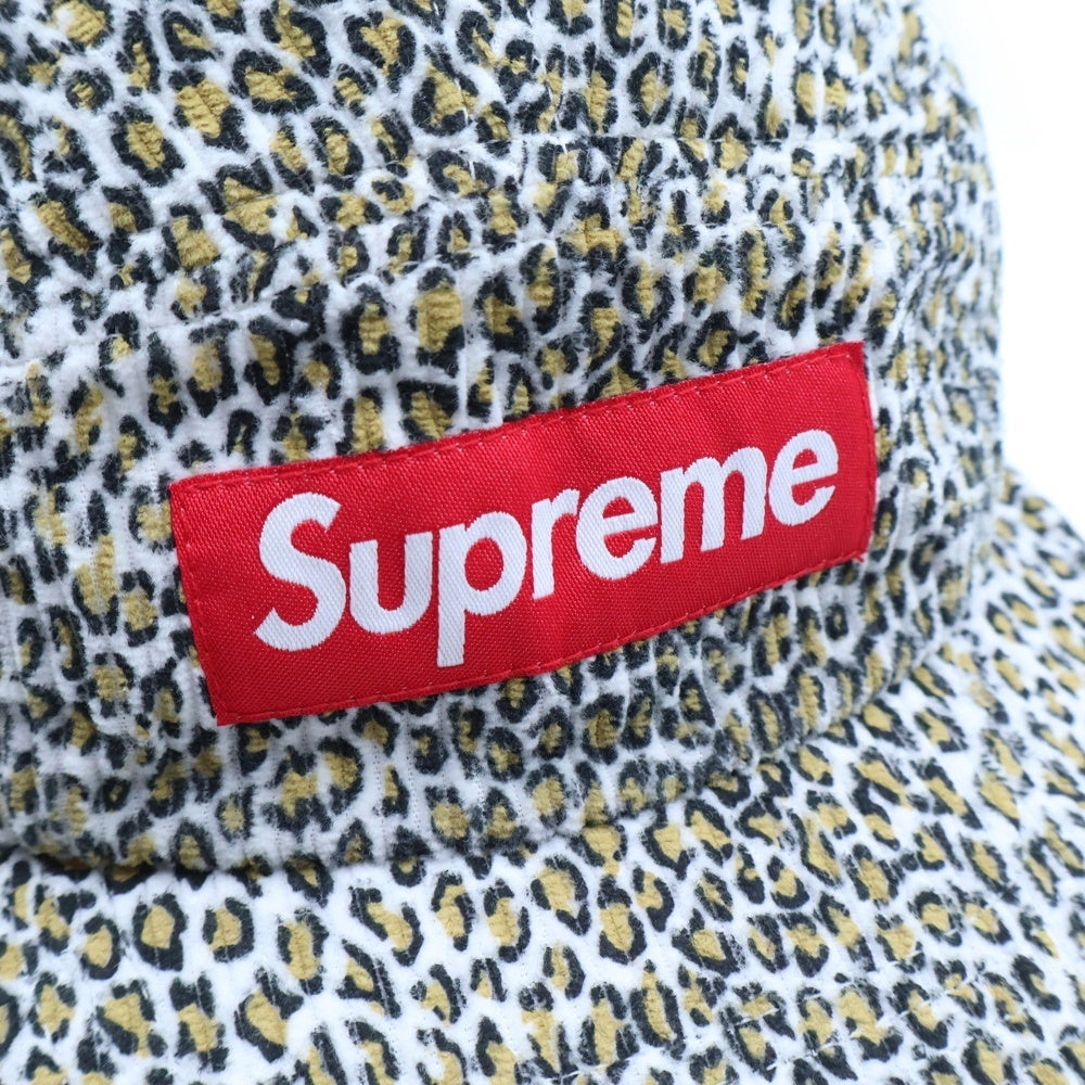 SUPREME(シュプリーム) 23AW Leopard Corduroy Camp Cap レオパード コーデュロイ キャンプキャップ 帽子 マルチカラー