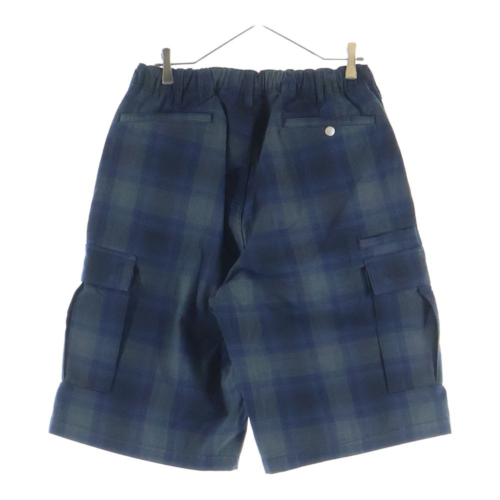 SUPREME(シュプリーム) 25SS Plaid Cargo Short プレイド カーゴショーツ チェック柄 ショートパンツ ネイビー