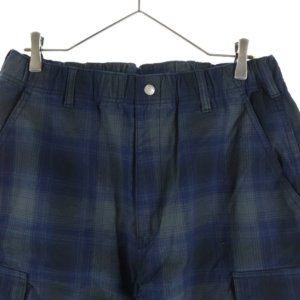 SUPREME(シュプリーム) 25SS Plaid Cargo Short プレイド カーゴショーツ チェック柄 ショートパンツ ネイビー
