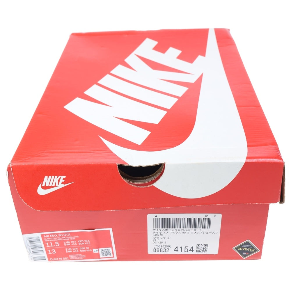 NIKE(ナイキ) AIR MAX 90 GORE-TEX CARGO KHAKI エアマックス 90 ゴアテックス カーゴ ローカットスニーカー カーキ/ブラック/イエロー US11.5/29.5cm DJ9779-001