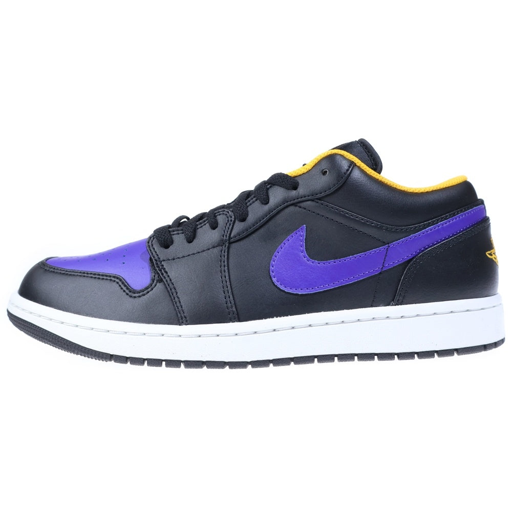 NIKE(ナイキ) AIR JORDAN 1 LOW LAKERS エア ジョーダン 1 レイカーズ ローカットスニーカー ブラック/パープル US11/29cm 553558-075