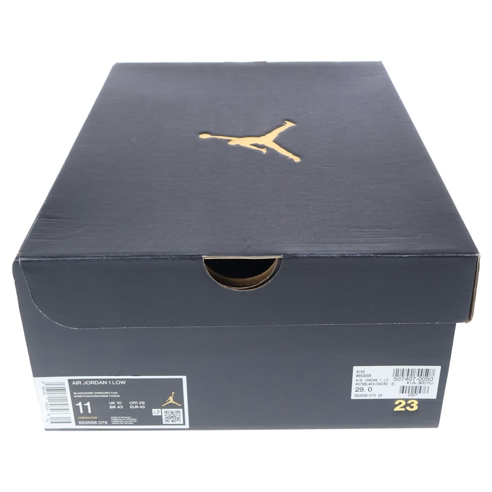 NIKE(ナイキ) AIR JORDAN 1 LOW LAKERS エア ジョーダン 1 レイカーズ ローカットスニーカー ブラック/パープル US11/29cm 553558-075