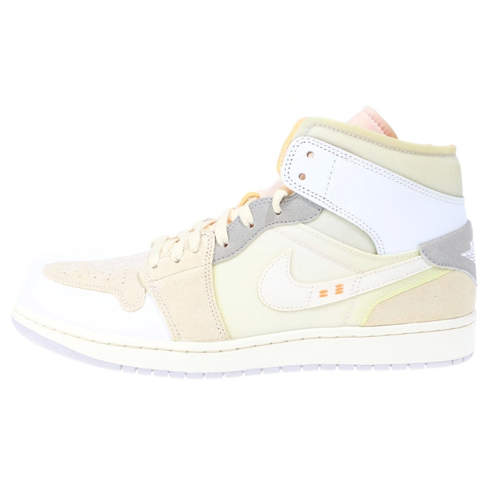 NIKE(ナイキ) AIR JORDAN 1 MID INSIDE OUT エア ジョーダン 1 インサイド アウト ミッドカットスニーカー ホワイト/グレー US11/29cm DM9652-100