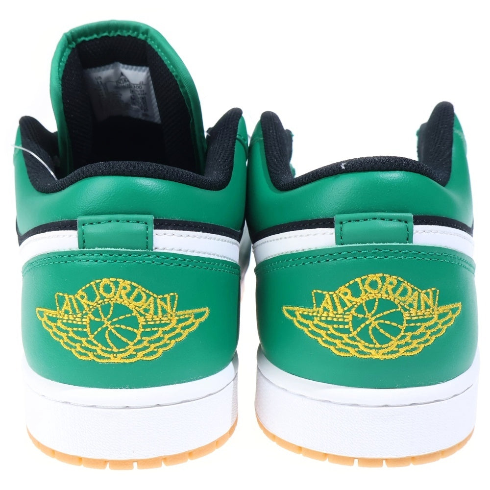 NIKE(ナイキ) GS AIR JORDAN 1 LOW SE MALACHITE エアジョーダン 1 マラカイト ローカットスニーカー ブラック/グリーン US11/29cm DQ8422-300