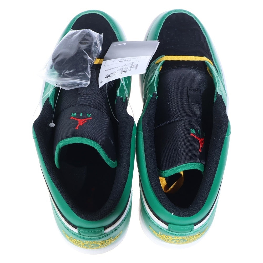 NIKE(ナイキ) GS AIR JORDAN 1 LOW SE MALACHITE エアジョーダン 1 マラカイト ローカットスニーカー ブラック/グリーン US11/29cm DQ8422-300