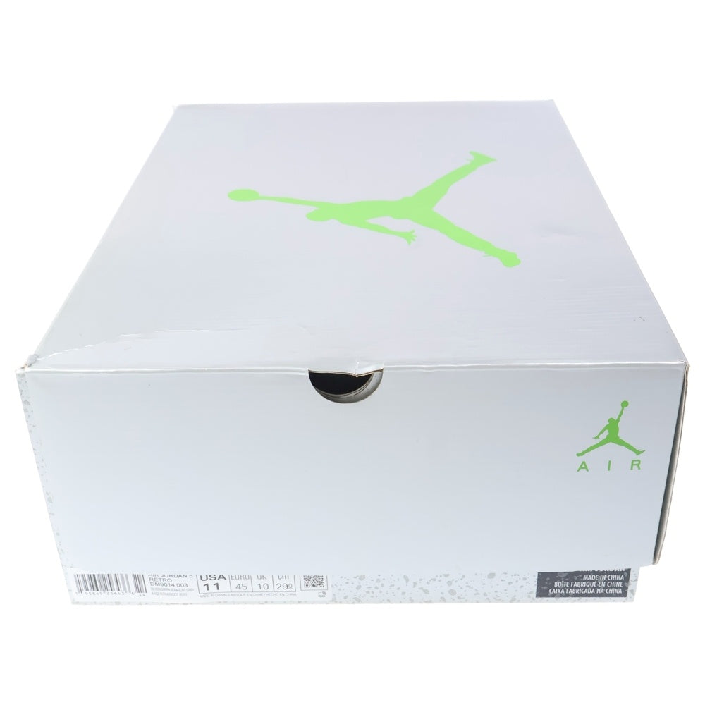 NIKE(ナイキ) AIR JORDAN 5 GREEN BEAN エアジョーダン 5 グリーンビーン ハイカットスニーカー グレーUS11/29cm DM9014-003