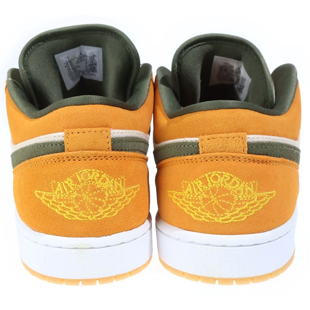 NIKE(ナイキ) AIR JORDAN 1 LOW LIGHT CURRY MEDIUM OLIVE エアジョーダン 1 ライトカリー ミディアムオリーブ ローカットスニーカー オレンジ/カーキ US11/29cm DH6931-102