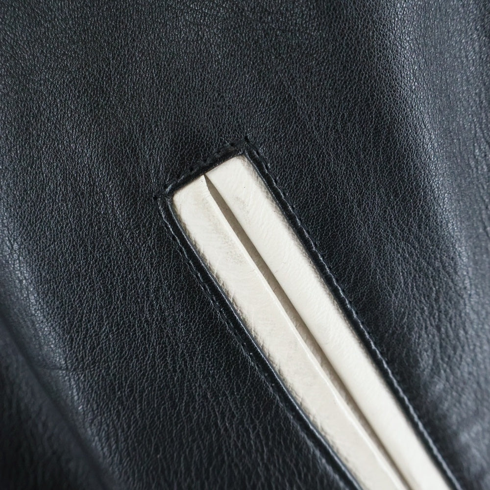 SUPREME(シュプリーム) 16SS Uptown Studded Leather Varsity Jacket アップタウン スタッズド レザーバーシティジャケット ブルゾン ブラック