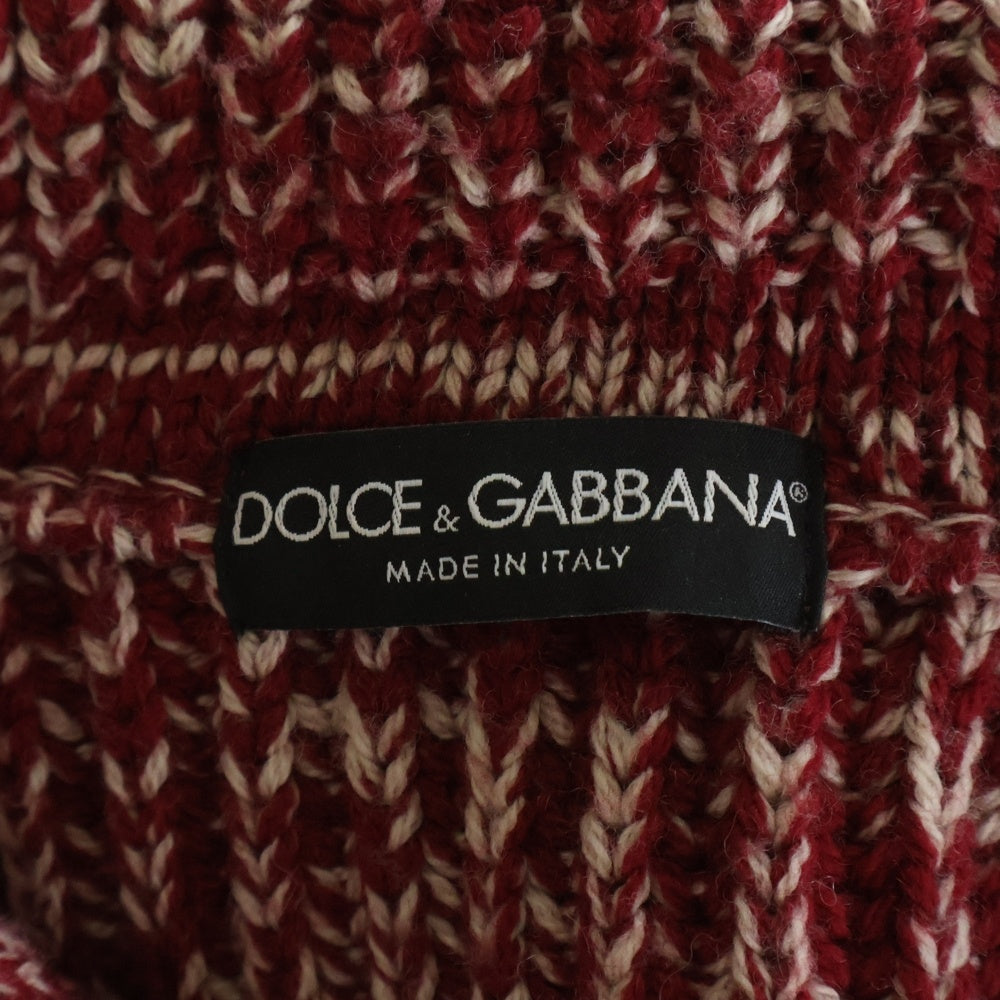 DOLCE & GABBANA(ドルチェアンドガッバーナ) KNIT CARDIGAN ローゲージニットカーディガン セーター レッド GIC81K F45D3