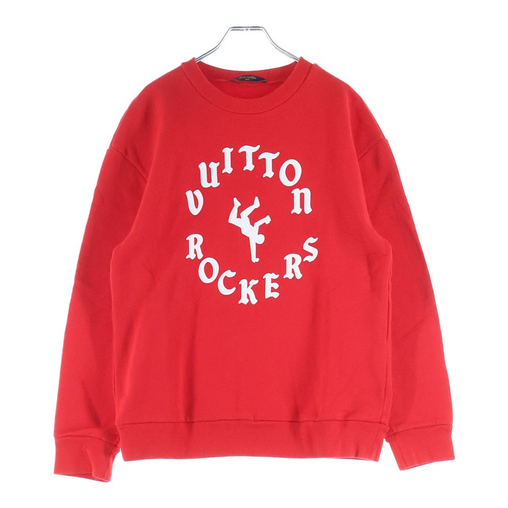LOUIS VUITTON ルイヴィトン 22SS ROCKERS ロッカーズ ロゴプリント クルーネックスウェット トレーナー レッド RM221 IHN HMY96W LOUIS VUITTON(ルイヴィトン) 22SS ROCKERS ロッカーズ ロゴプリント