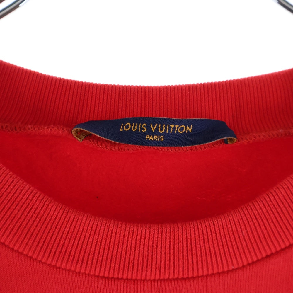 LOUIS VUITTON ルイヴィトン 22SS ROCKERS ロッカーズ ロゴプリント クルーネックスウェット トレーナー レッド RM221 IHN HMY96W LOUIS VUITTON(ルイヴィトン) 22SS ROCKERS ロッカーズ ロゴプリント