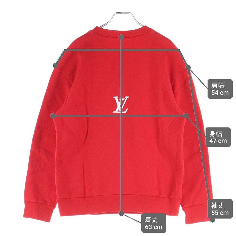 LOUIS VUITTON ルイヴィトン 22SS ROCKERS ロッカーズ ロゴプリント クルーネックスウェット トレーナー レッド RM221 IHN HMY96W LOUIS VUITTON(ルイヴィトン) 22SS ROCKERS ロッカーズ ロゴプリント