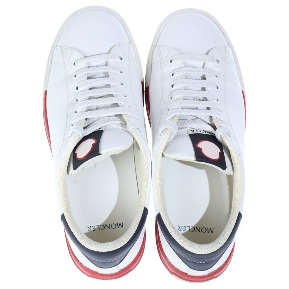 MONCLER(モンクレール) トリコカラー レザー ローカットスニーカー ホワイト