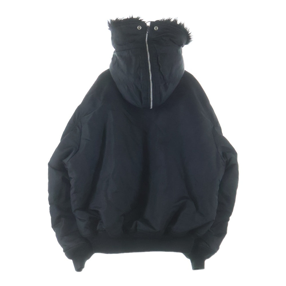 WTAPS(ダブルタップス) ×ALPHA INDUSTRIES N-2B アルファインダストリーズ コアスペック ファーフーデッド ナイロンジャケット ブラック TA0690-9001