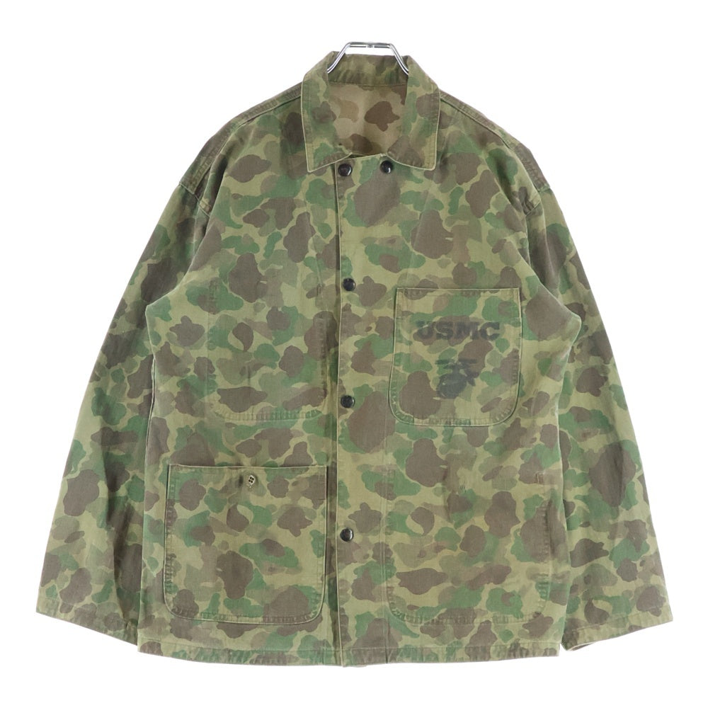 VINTAGE(ヴィンテージ) 40s VINTAGE USMC P-42 HBT ダックハンターカモ リバーシブル ジャケット カバーオール