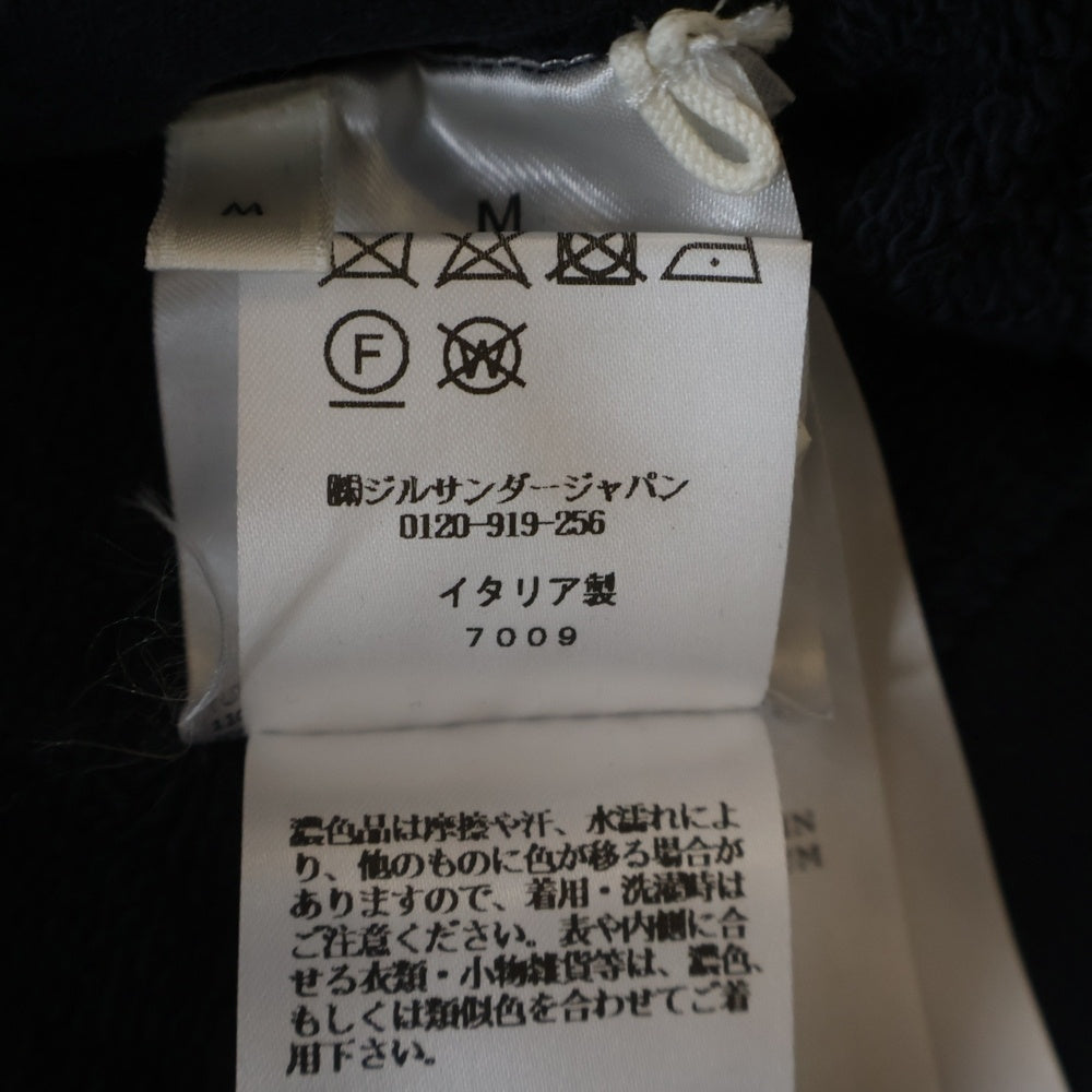 JIL SANDER +(ジルサンダープラス) 24AW ZIPPED HOODIE ジップアップスウェットパーカー フーディー ネイビー J47HG0101 J20039