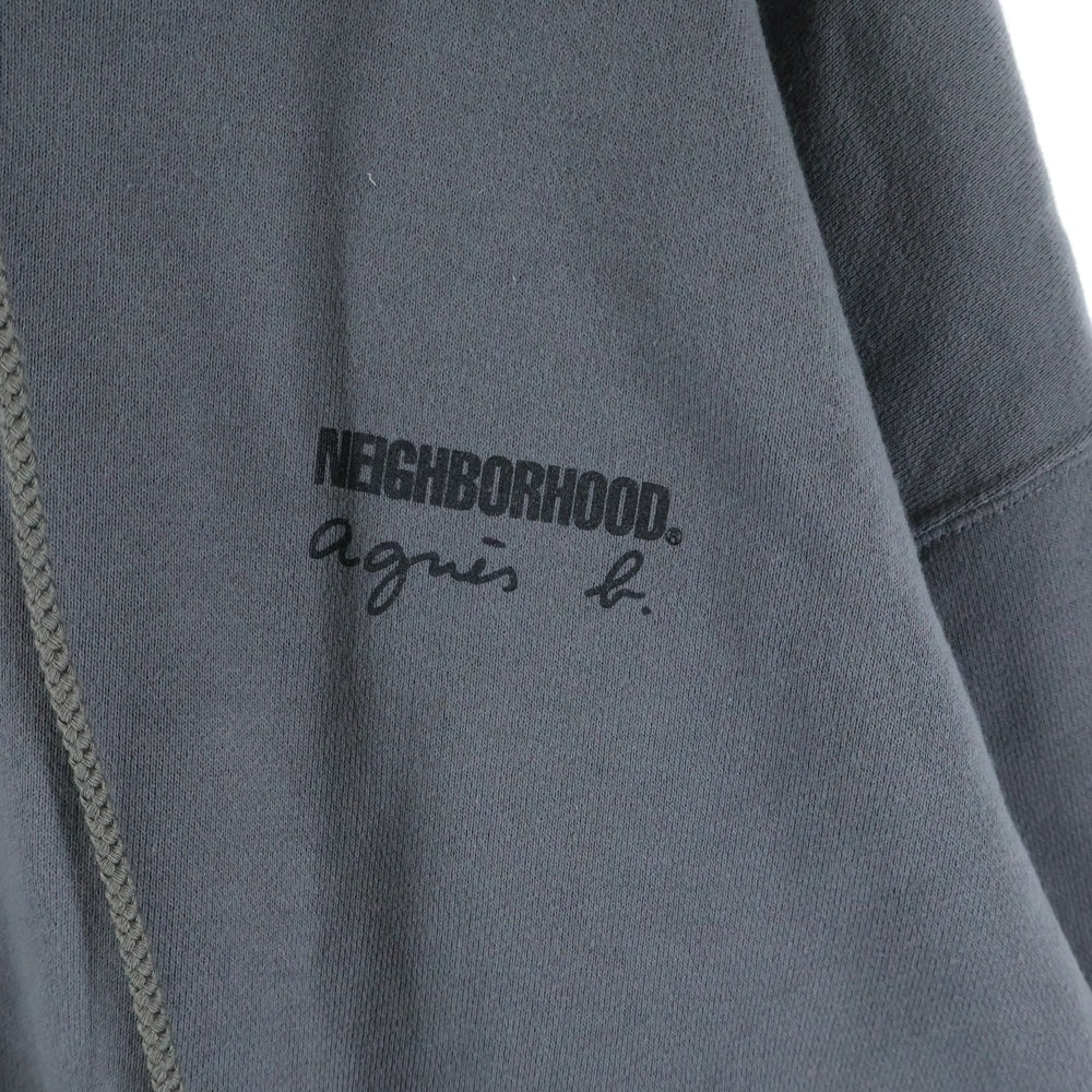 NEIGHBORHOOD(ネイバーフッド) 25AW ×agnes b アニエスベー スナップボタン スウェットパーカー フーディー ダークグレー 252727ON-CSM01S