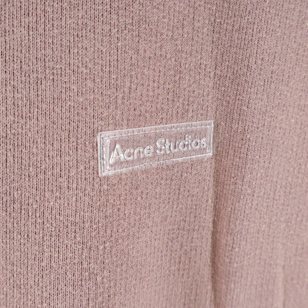 Acne Studios(アクネ ストゥディオズ) 25AW GARMENT DYE SWEAT HOODIE ガーメント ダイ プルオーバースウェットパーカー フーディー ピンク FN-UX-SWEA000019