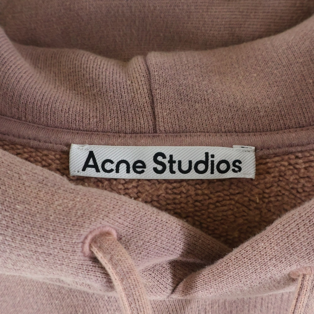 Acne Studios(アクネ ストゥディオズ) 25AW GARMENT DYE SWEAT HOODIE ガーメント ダイ プルオーバースウェットパーカー フーディー ピンク FN-UX-SWEA000019