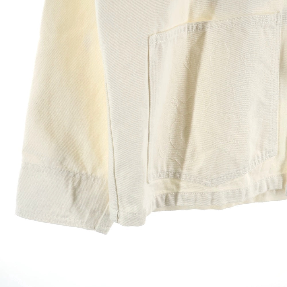 NEIGHBORHOOD(ネイバーフッド) 25AW ×agnes b アニエスベー フォトプリント マルチポケット カバーオール ホワイト 252727ON-JKM03S