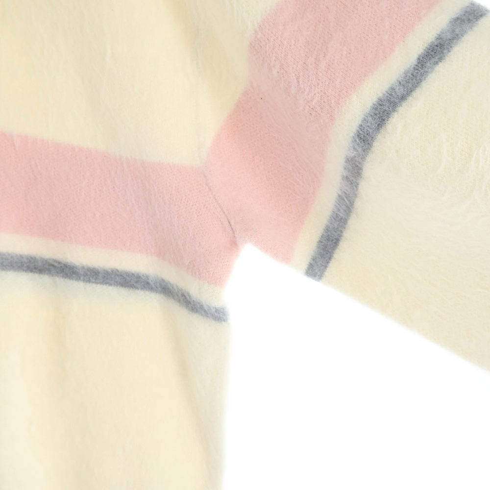 SUPREME(シュプリーム) 25AW Brushed Stripe Sweater ブラッシュド ストライプ クルーネックニットセーター アイボリー