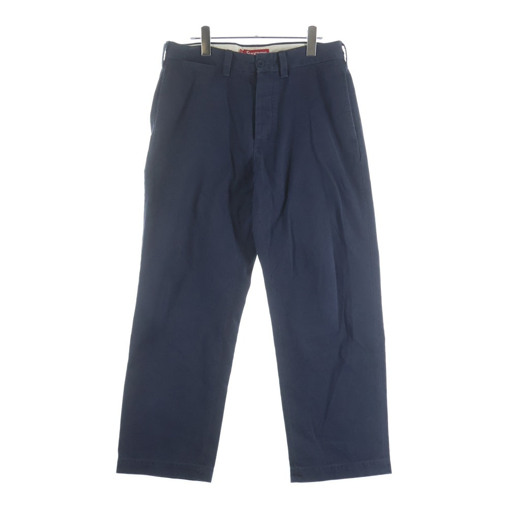 SUPREME(シュプリーム) 25SS Pin Up Chino Pant ピンナップ チノワイドパンツ ネイビー