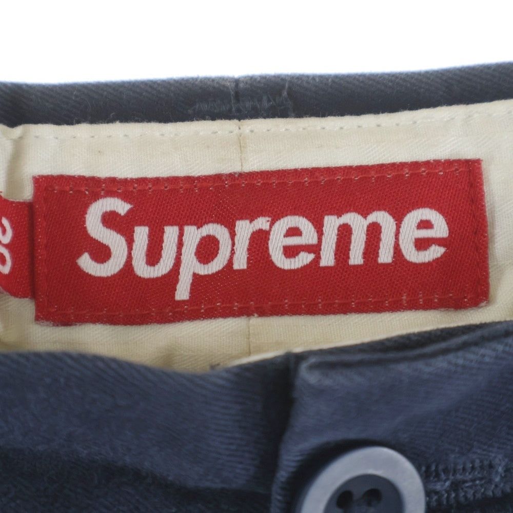 SUPREME(シュプリーム) 25SS Pin Up Chino Pant ピンナップ チノワイドパンツ ネイビー