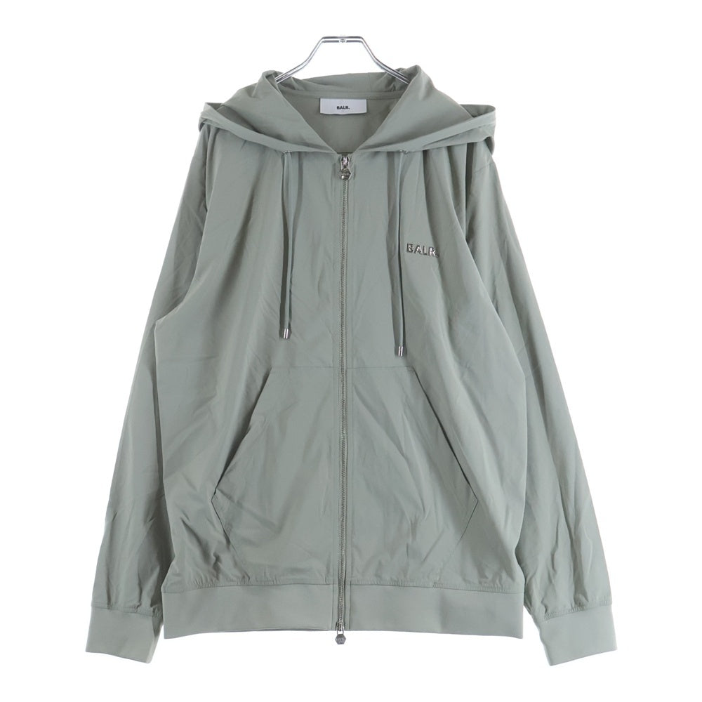 BALR.(ボーラー) JP Q-SERIES REGULAR FIT NYLON ZIP HOODIE レギュラー フィット ナイロン ジップアップフーデッドジャケット グレー B1269.1008