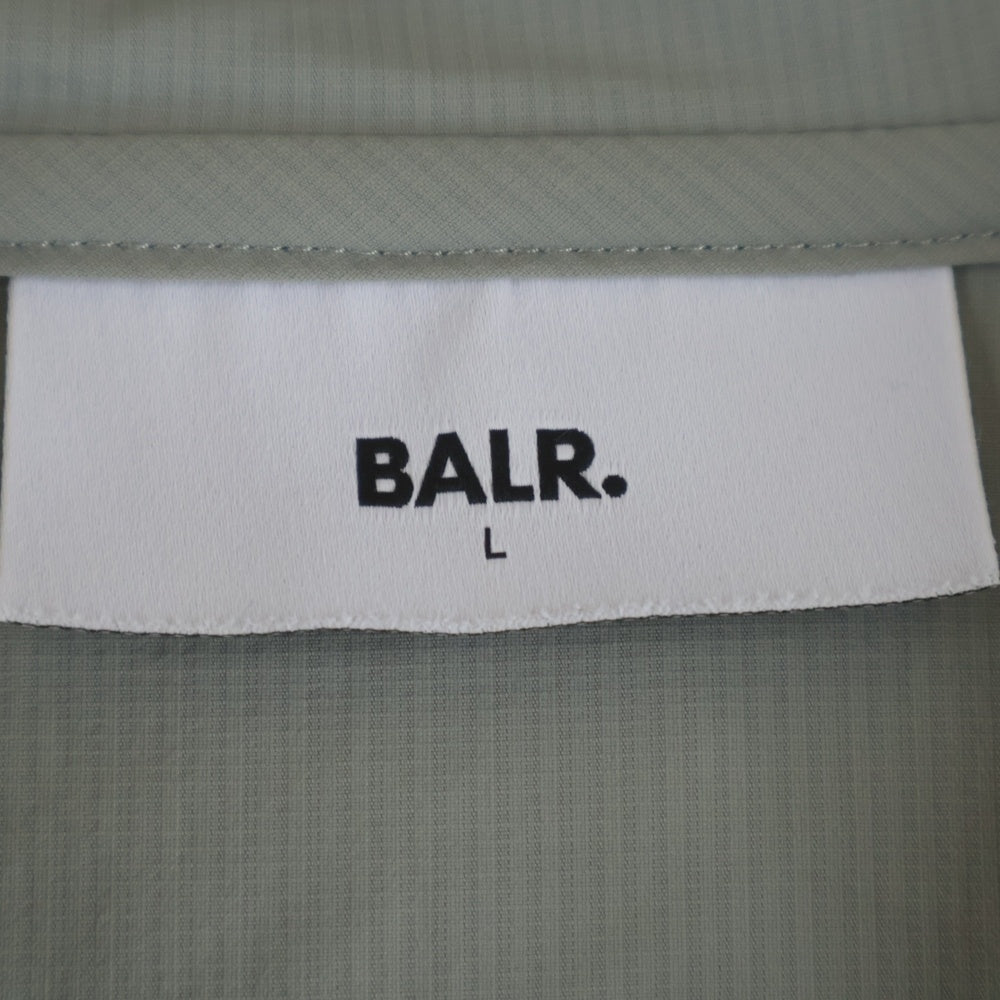 BALR.(ボーラー) JP Q-SERIES REGULAR FIT NYLON ZIP HOODIE レギュラー フィット ナイロン ジップアップフーデッドジャケット グレー B1269.1008