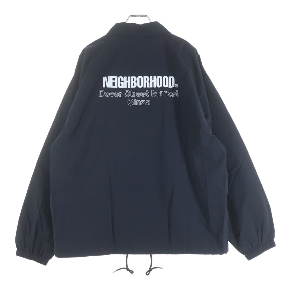 NEIGHBORHOOD(ネイバーフッド) 25SS DSMG WINDBREAKER JACKET ドーバーストリートマーケット銀座 ウィンドブレーカー ナイロンコーチジャケット ブラック 251TSNH-JKM03S