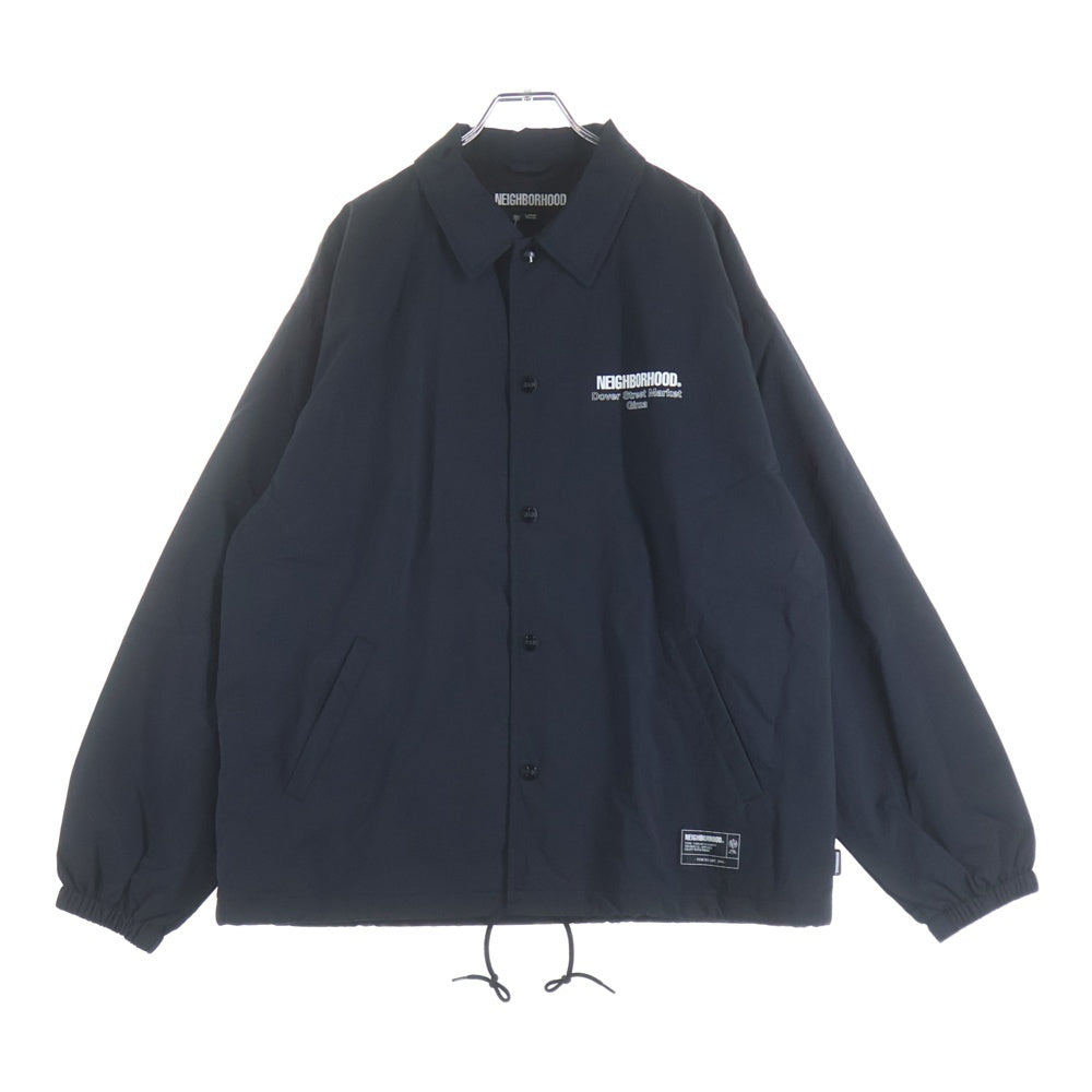 NEIGHBORHOOD(ネイバーフッド) 25SS DSMG WINDBREAKER JACKET ドーバーストリートマーケット銀座 ウィンドブレーカー ナイロンコーチジャケット ブラック 251TSNH-JKM03S