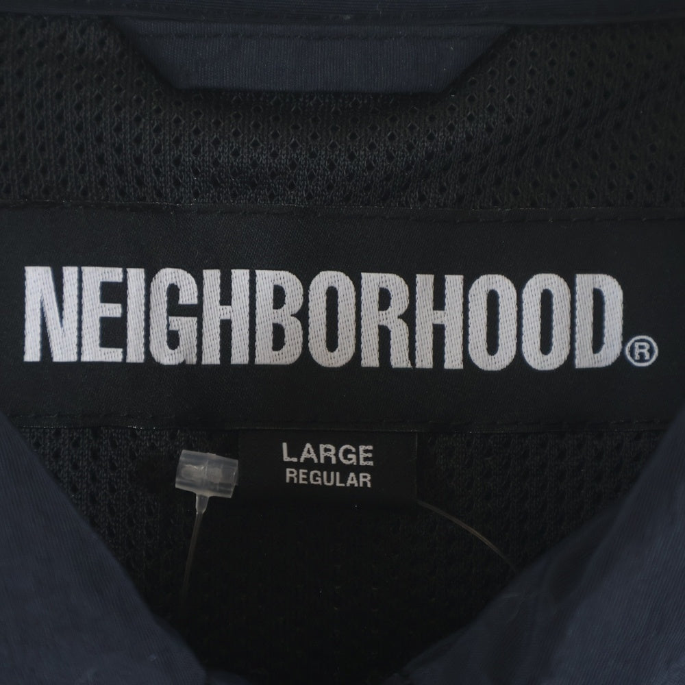 NEIGHBORHOOD(ネイバーフッド) 25SS DSMG WINDBREAKER JACKET ドーバーストリートマーケット銀座 ウィンドブレーカー ナイロンコーチジャケット ブラック 251TSNH-JKM03S