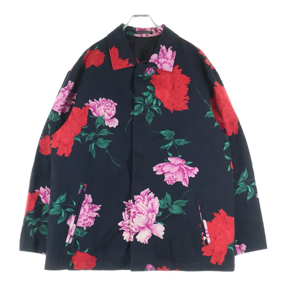 Yohji Yamamoto POUR HOMME(ヨウジヤマモト プールオム) 花と少年期復刻 ハーフコート スナップジャケット ブラック HY-Y05-020